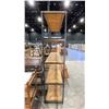 Image 4 : LARGE METAL FRAME WOOD SHELVES SHELVING UNIT & WOOD WALL HUNG SHELF