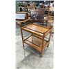 Image 1 : MID CENTURY MODERN TEAK MOBILE SERVING CART