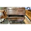 Image 4 : DARK WOOD VINTAGE DROP FRONT SECRETARY DESK