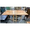 Image 4 : GROUP OF 3 TABLES- 1 SOFA TABLE & 2 DROP LEAF TABLES