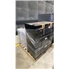 Image 1 : 5 FILING CABINETS- 1 BLACK 3 DRAWER & 4 SMALL GREY 3 DRAWER FILING PEDESTALS