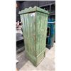Image 1 : GREEN RUSTIC WOOD CABINET