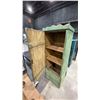 Image 2 : GREEN RUSTIC WOOD CABINET