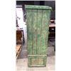 Image 3 : GREEN RUSTIC WOOD CABINET