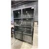 Image 1 : METAL GLASS FRONT INDUSTRIAL STYLE WALL CABINET