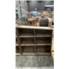 Image 2 : 2 DARK WOOD SLANT TOP BOOKSHELVES