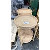 Image 1 : PAIR OF WICKER 2 TIER SIDE TABLES