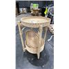 Image 3 : PAIR OF WICKER 2 TIER SIDE TABLES