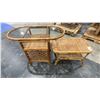 Image 1 : 2 RATAN SIDE TABLES