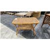 Image 5 : 2 RATAN SIDE TABLES