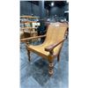 Image 2 : VINTAGE PLANTATION CHAIR WITH WOVEN SEAT