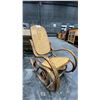 Image 1 : BENTWOOD ROCKER WITH RATTAN SEAT