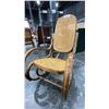 Image 2 : BENTWOOD ROCKER WITH RATTAN SEAT