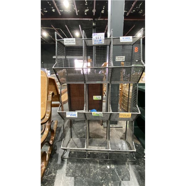 GREY METAL RETAIL STAND