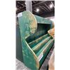 Image 4 : GREEN WOODEN MAGAZINE RACK & 3 TIER GREEN SHELVING UNIT