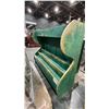 Image 5 : GREEN WOODEN MAGAZINE RACK & 3 TIER GREEN SHELVING UNIT