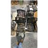 Image 3 : GROUP OF 10 BLACK METAL PATIO CHAIRS