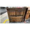 Image 1 : 2 DRAWER HEAVILY CARVED CHEST