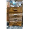 Image 1 : 4 DRAWER WOOD END TABLE