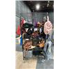 Image 1 : CONTENTS OF RACK- ASSORTED PURSES, BAGS, BACKPACKS, LAPTOP BAGS, UMBRELLAS & MORE