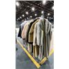 Image 1 : MOBILE CLOTHING RACK WITH ASSORTED SET DEC WARDROBE- WINTER COATS/FAUX FUR COATS
