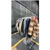 Image 4 : MOBILE CLOTHING RACK WITH ASSORTED SET DEC WARDROBE- WINTER COATS/FAUX FUR COATS