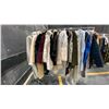 Image 5 : MOBILE CLOTHING RACK WITH ASSORTED SET DEC WARDROBE- WINTER COATS/FAUX FUR COATS