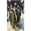 Image 4 : MOBILE CLOTHING RACK WITH ASSORTED SET DEC WARDROBE-ARMY CLOTHES, CARGO SHORTS, TSHIRTS