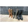 Image 3 : MOBILE CLOTHING RACK WITH ASSORTED SET DEC WARDROBE-JACKETS, FLANNEL SWEATERS, SWEATERS, BOOTS