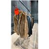 Image 4 : MOBILE CLOTHING RACK WITH ASSORTED SET DEC WARDROBE-UNISEX LEATHER COATS, FANCY COATS
