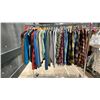 Image 3 : MOBILE CLOTHING RACK WITH ASSORTED SET DEC WARDROBE- MENS HOODIES, FLANNELS, VESTS