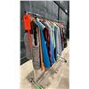 Image 4 : MOBILE CLOTHING RACK WITH ASSORTED SET DEC WARDROBE- MENS HOODIES, FLANNELS, VESTS