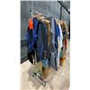 Image 4 : MOBILE CLOTHING RACK WITH ASSORTED SET DEC WARDROBE- UNISEX UNIFORMS, WORK GEAR, HOSPITAL GOWNS