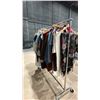 Image 5 : MOBILE CLOTHING RACK WITH ASSORTED SET DEC WARDROBE- WOMENS SWEAT PANTS, SWEATERS, HOUSECOATS