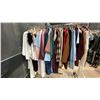 Image 6 : MOBILE CLOTHING RACK WITH ASSORTED SET DEC WARDROBE- WOMENS SWEAT PANTS, SWEATERS, HOUSECOATS