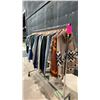 Image 4 : MOBILE CLOTHING RACK WITH ASSORTED SET DEC WARDROBE- MENS SWEATERS, TSHIRTS, LONG SLEEVE SHIRTS