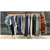 Image 5 : MOBILE CLOTHING RACK WITH ASSORTED SET DEC WARDROBE- MENS SWEATERS, TSHIRTS, LONG SLEEVE SHIRTS