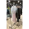 Image 3 : MOBILE CLOTHING RACK WITH ASSORTED SET DEC WARDROBE- WOMENS DRESSES, SWEATERS, BRAS