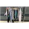 Image 5 : MOBILE CLOTHING RACK WITH ASSORTED SET DEC WARDROBE- WOMENS DRESSES, SWEATERS, BRAS