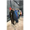 Image 1 : MOBILE CLOTHING RACK WITH ASSORTED SET DEC WARDROBE- ASSORTED KIDS CLOTHING