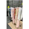 Image 1 : MOBILE CLOTHING RACK WITH ASSORTED SET DEC WARDROBE- TWIN SHEET SETS