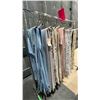 Image 3 : MOBILE CLOTHING RACK WITH ASSORTED SET DEC WARDROBE- TWIN DUVET COVERS, VARIOUS SINGLE SHEETS