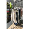 Image 3 : MOBILE CLOTHING RACK WITH ASSORTED SET DEC WARDROBE- KING SHEET SETS
