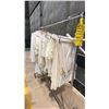 Image 3 : MOBILE CLOTHING RACK WITH ASSORTED SET DEC WARDROBE- PILLOW CASES, SHEETS, BATH ROBES