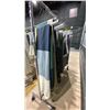 Image 2 : MOBILE CLOTHING RACK WITH ASSORTED SET DEC WARDROBE- QUEEN DUVET COVERS