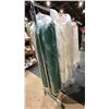 Image 2 : MOBILE CLOTHING RACK WITH ASSORTED SET DEC WARDROBE- ASSORTED BED COVERS
