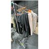 Image 3 : MOBILE CLOTHING RACK WITH ASSORTED SET DEC WARDROBE- ASSORTED BED COVERS