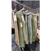 Image 1 : MOBILE CLOTHING RACK WITH ASSORTED SET DEC WARDROBE- ASSORTED DRAPES