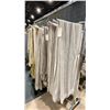 Image 1 : MOBILE CLOTHING RACK WITH ASSORTED SET DEC WARDROBE- ASSORTED DRAPES