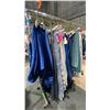 Image 2 : MOBILE CLOTHING RACK WITH ASSORTED SET DEC WARDROBE- ASSORTED DRAPES